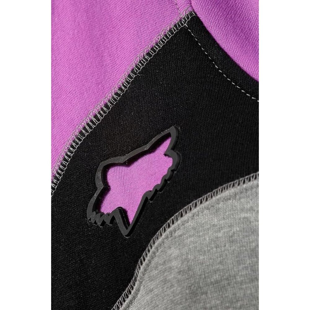 💥AWESOME💥 Fox Racing Pullover Hoodie in Gray & Neon Lilac - Picture 10 of 11